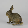 Bergman Rabbit - Antique Austrian Bronze - Hickmet Fine Arts