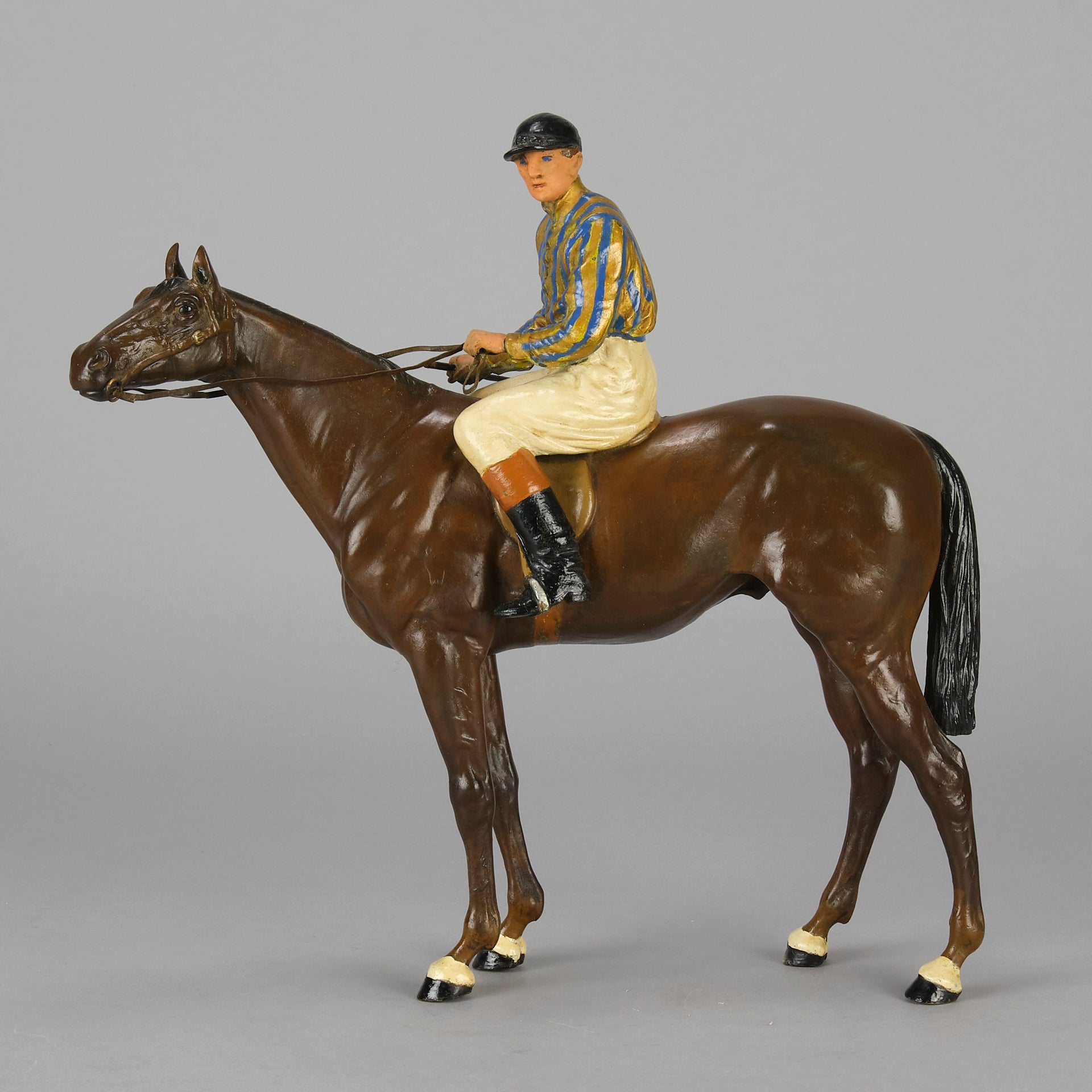 Racehorse by Franz Bergman - Bronze Statues for Sale - Hickmet Fine Arts