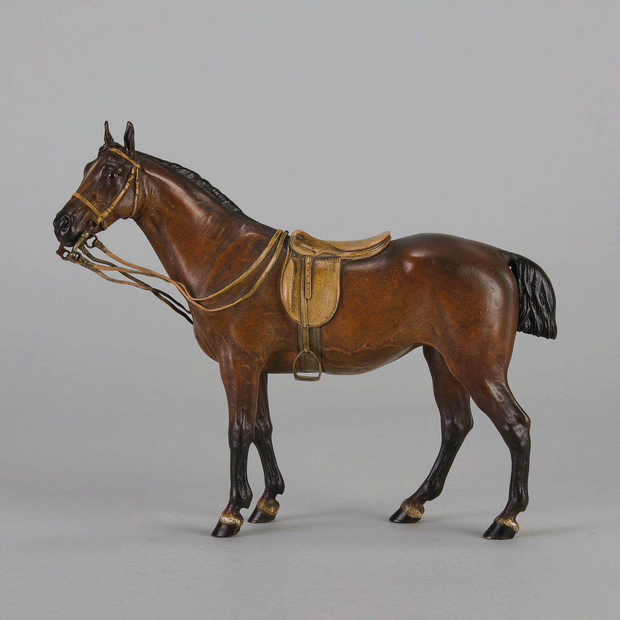 Vienna Bronze - Bergman Saddled Horse - Hickmet Fine Arts