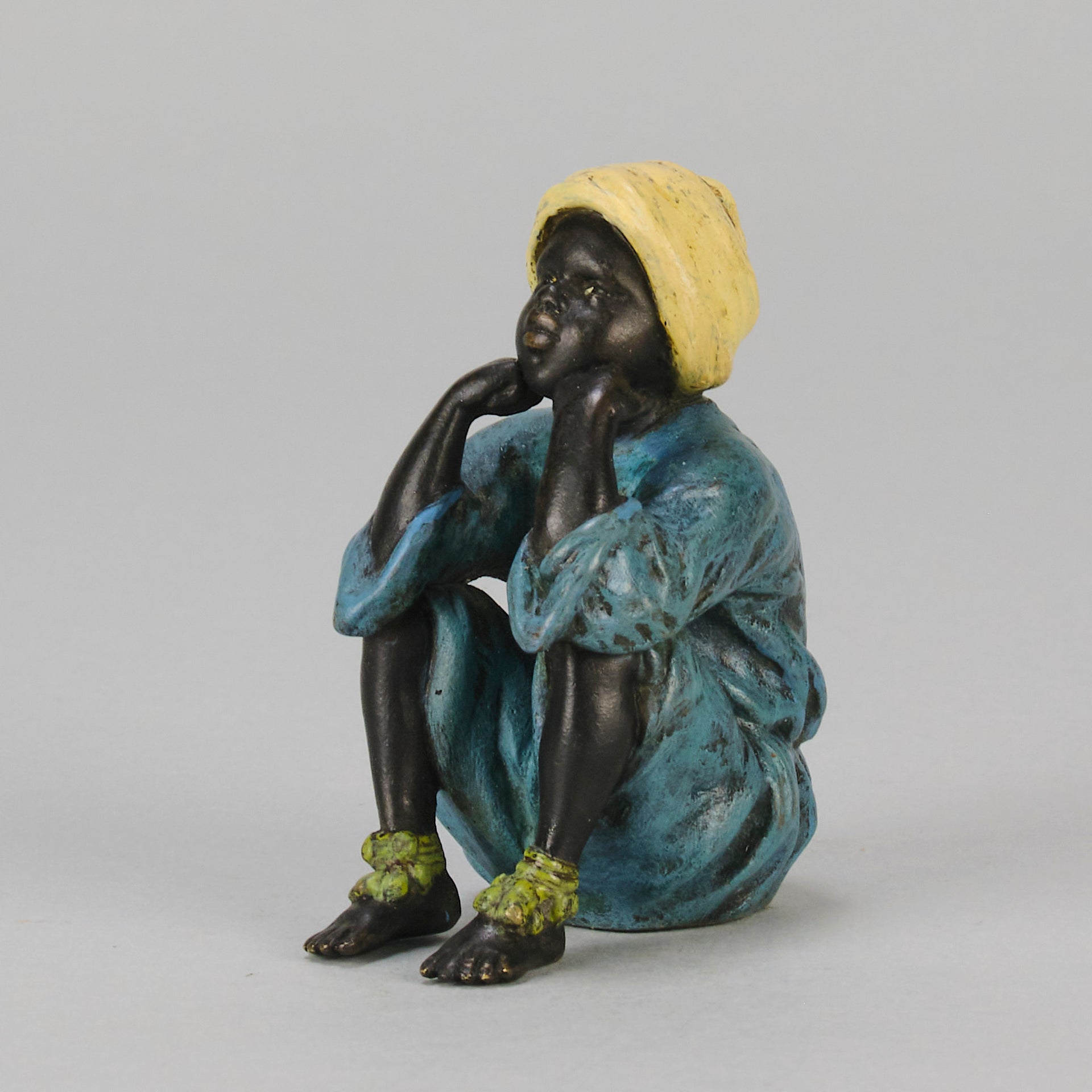 Bergman Seated Boy - Bergman Bronze - Hickmet Fine Arts