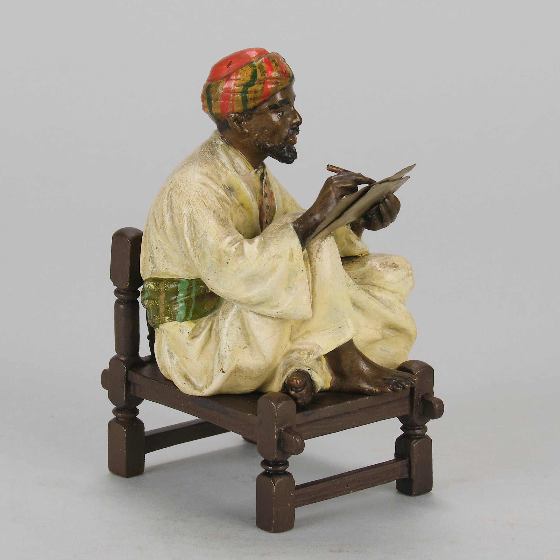 Bergman Seated Scribe - Bergman Bronze - Hickmet Fine Arts