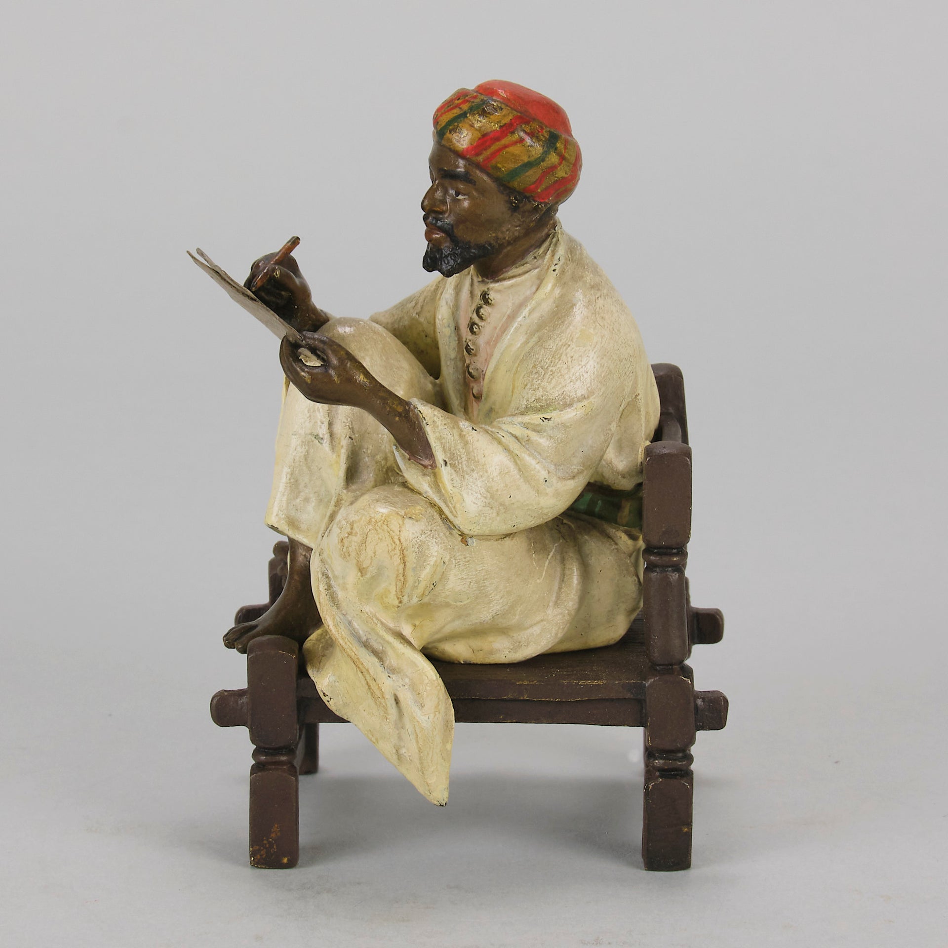Bergman Seated Scribe - Bergman Bronze - Hickmet Fine Arts