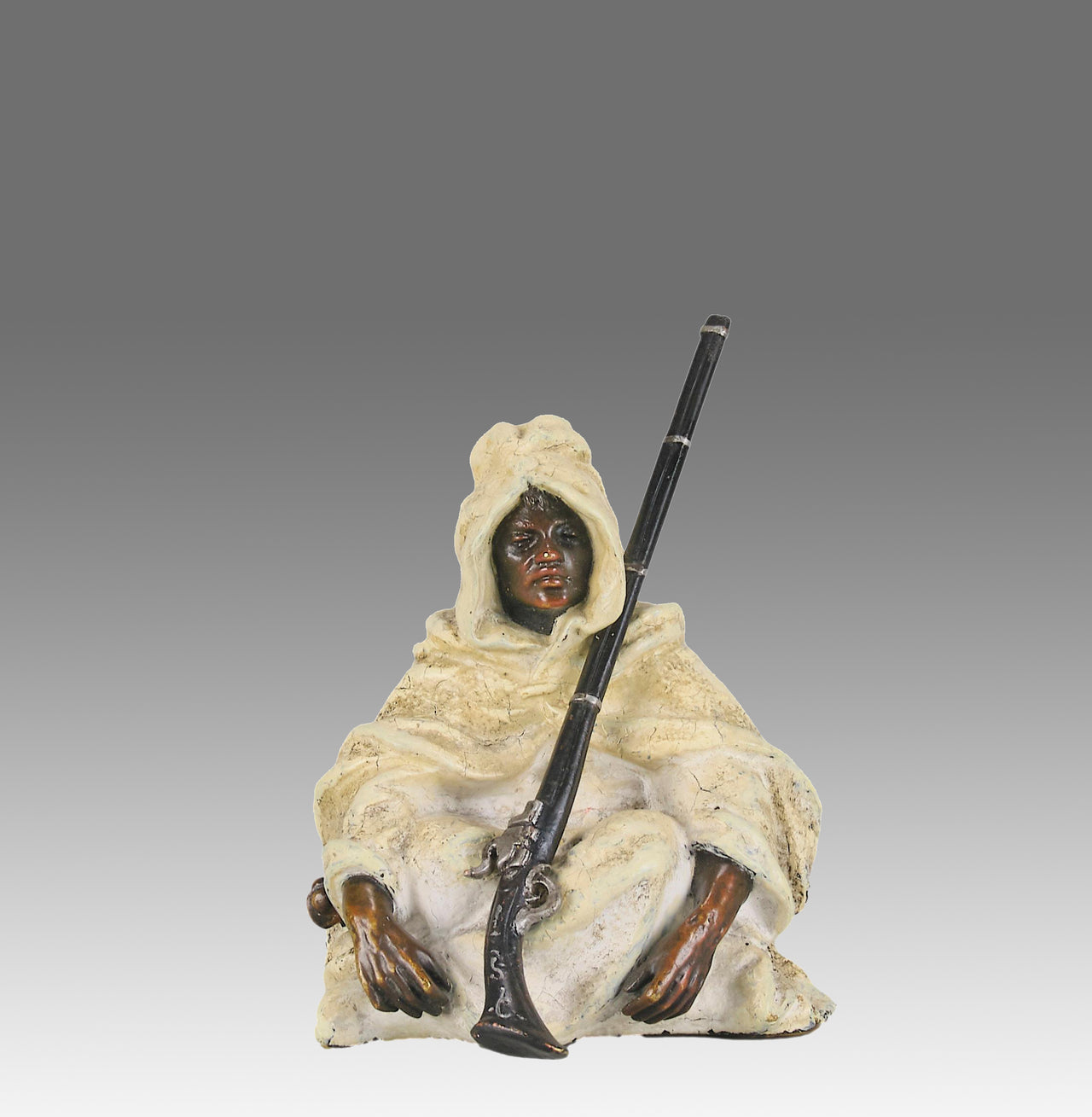 "Seated Warrior" by Franz Bergman