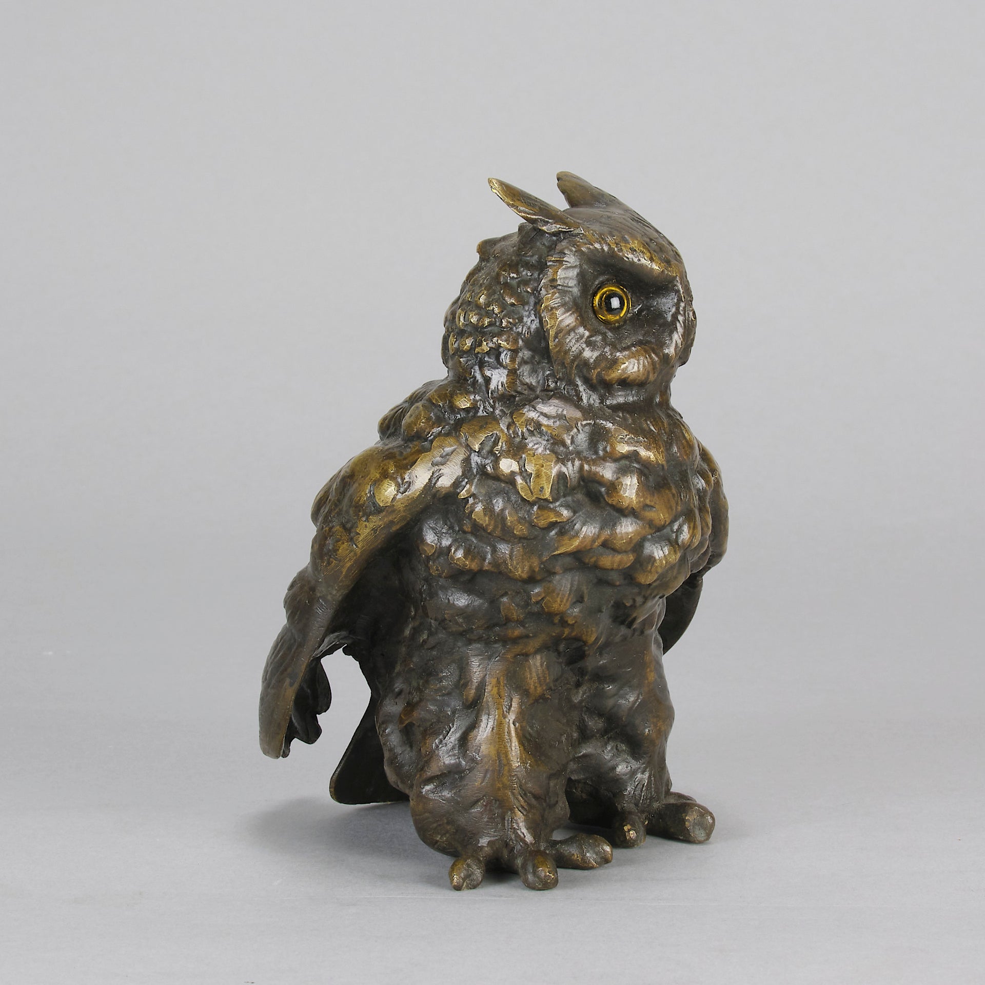 Bergman Owl - Bergman Bronze - Hickmet Fine Arts