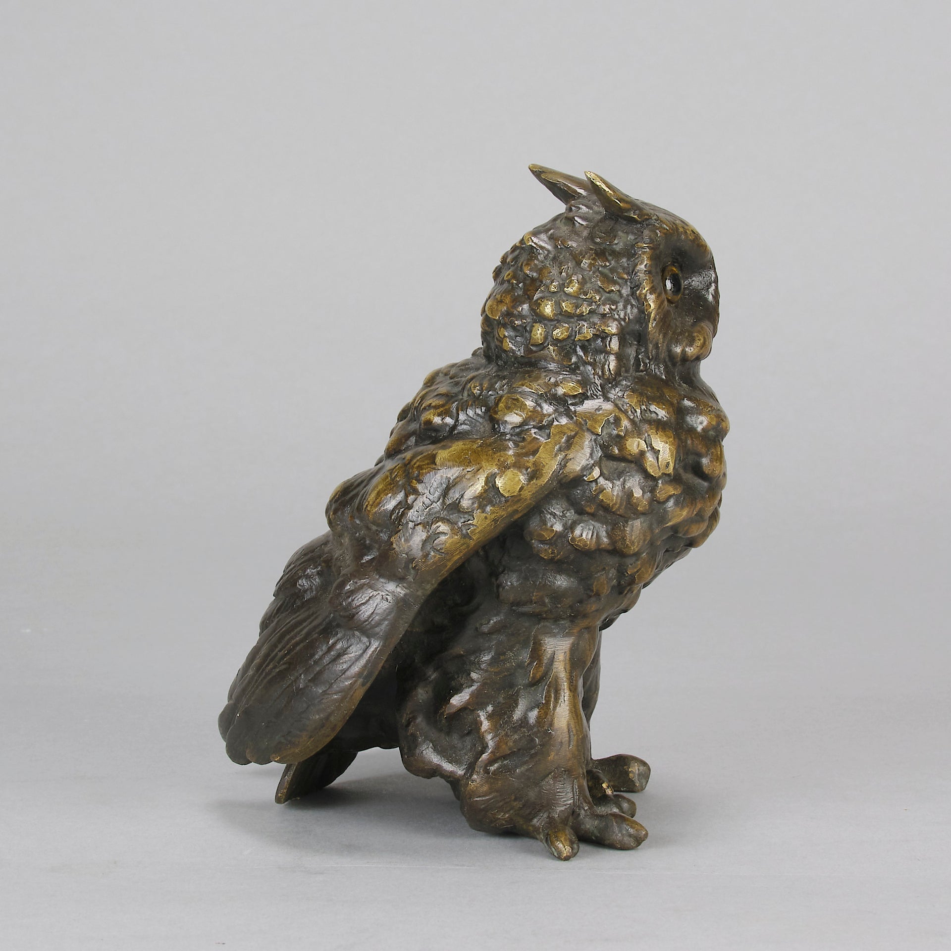 Bergman Owl - Bergman Bronze - Hickmet Fine Arts