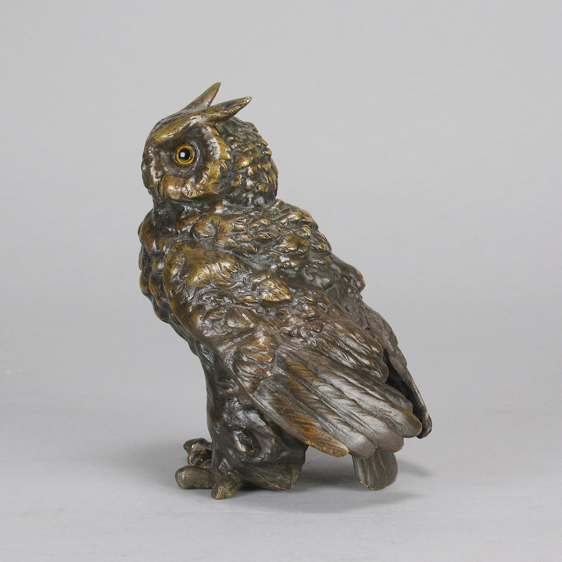 Bergman Owl - Bergman Bronze - Hickmet Fine Arts