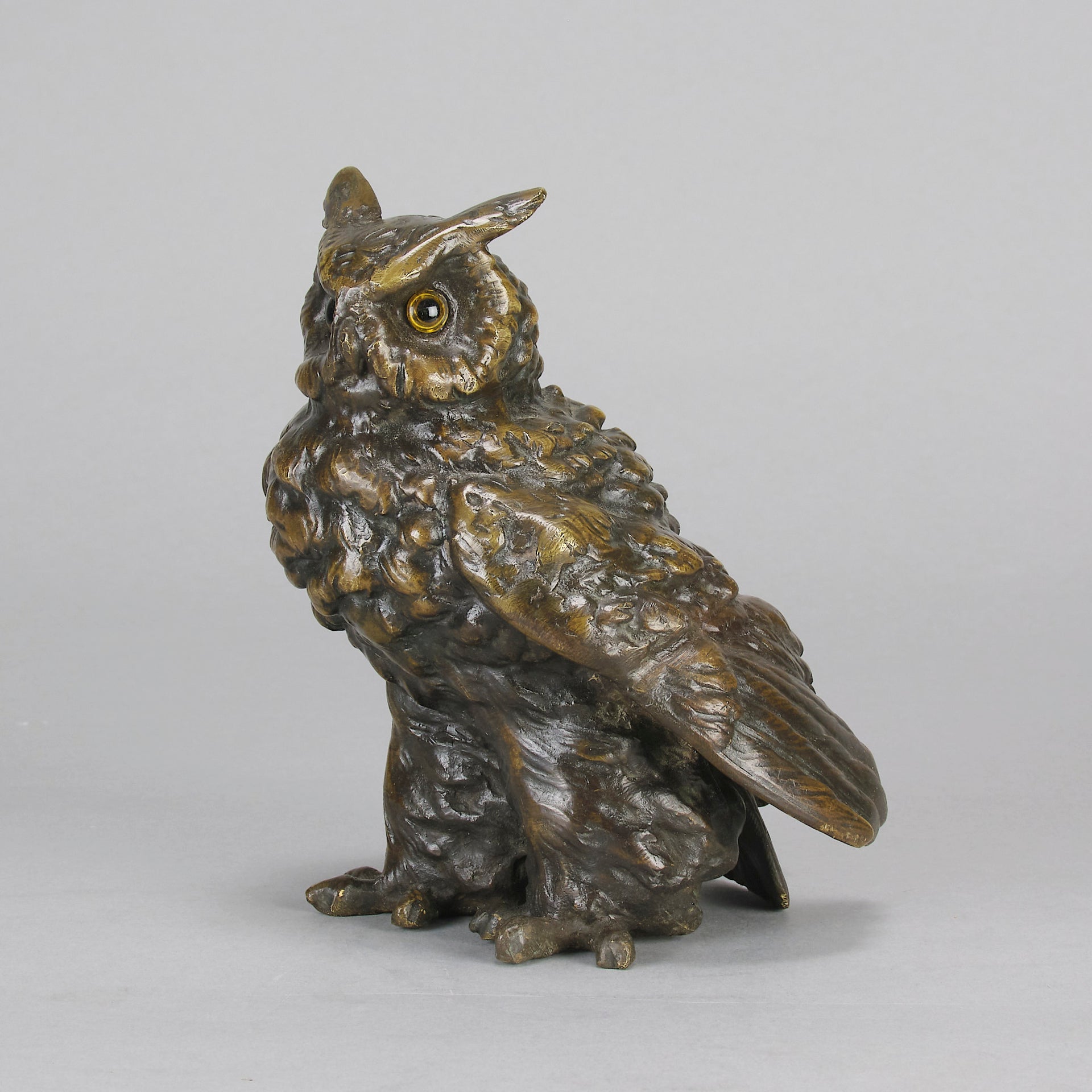 Bergman Owl - Bergman Bronze - Hickmet Fine Arts