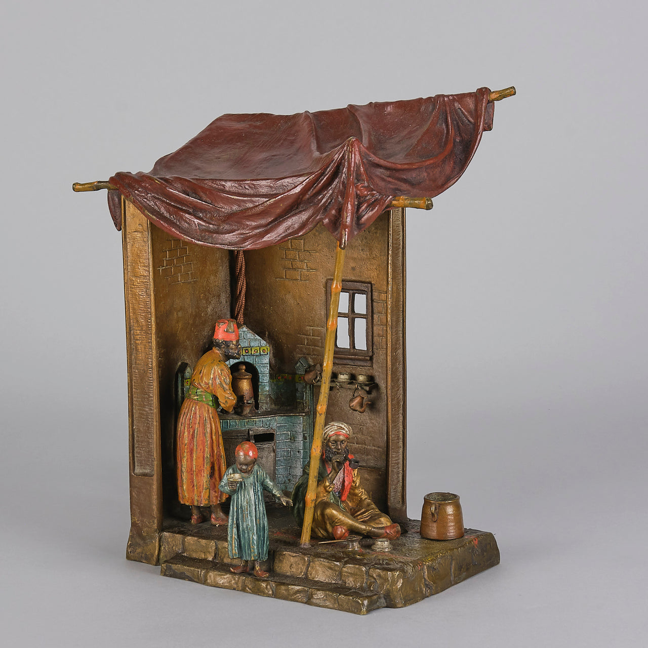 Bergman Lamp - Austrian Bronze Tradesman Lamp - Hickmet Fine Arts 