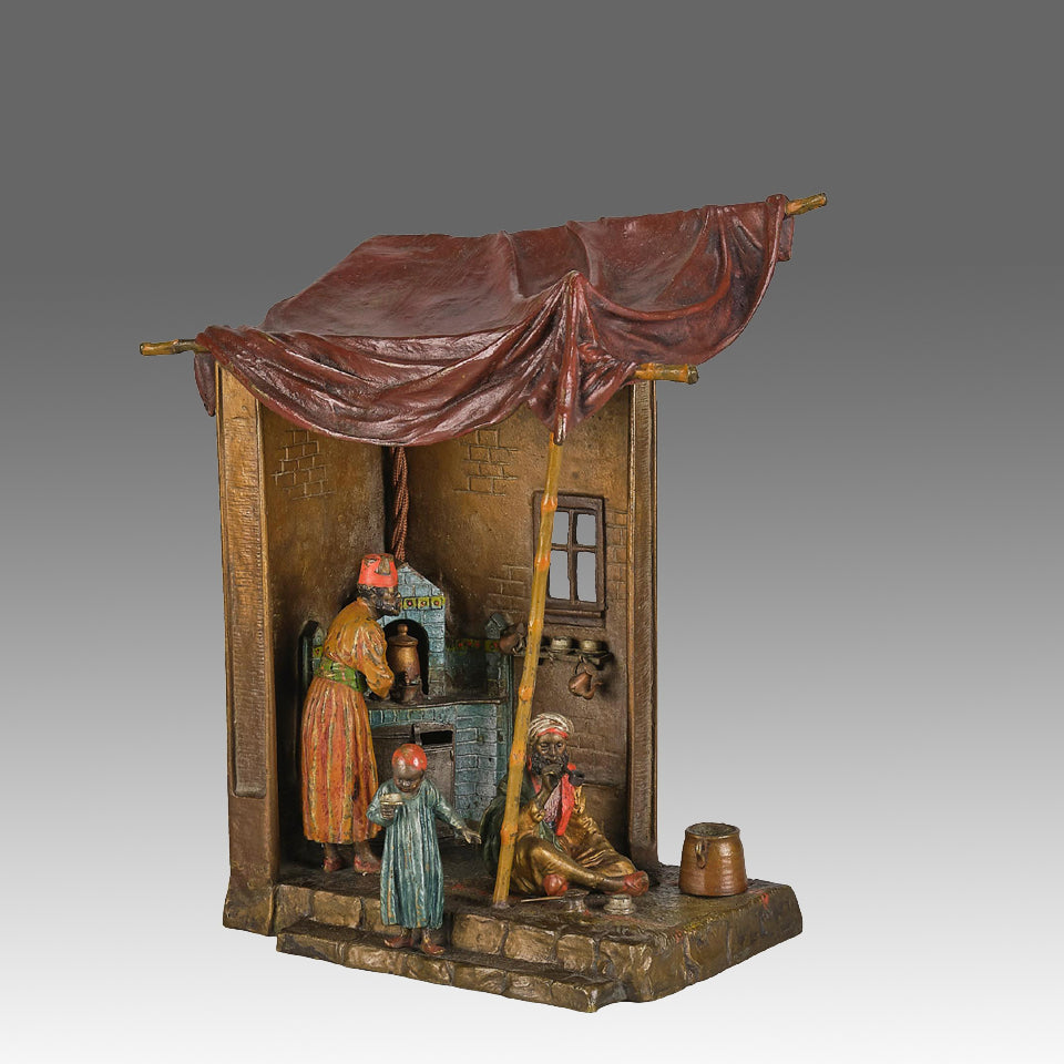 Bergman Lamp - Austrian Bronze Tradesman Lamp - Hickmet Fine Arts 