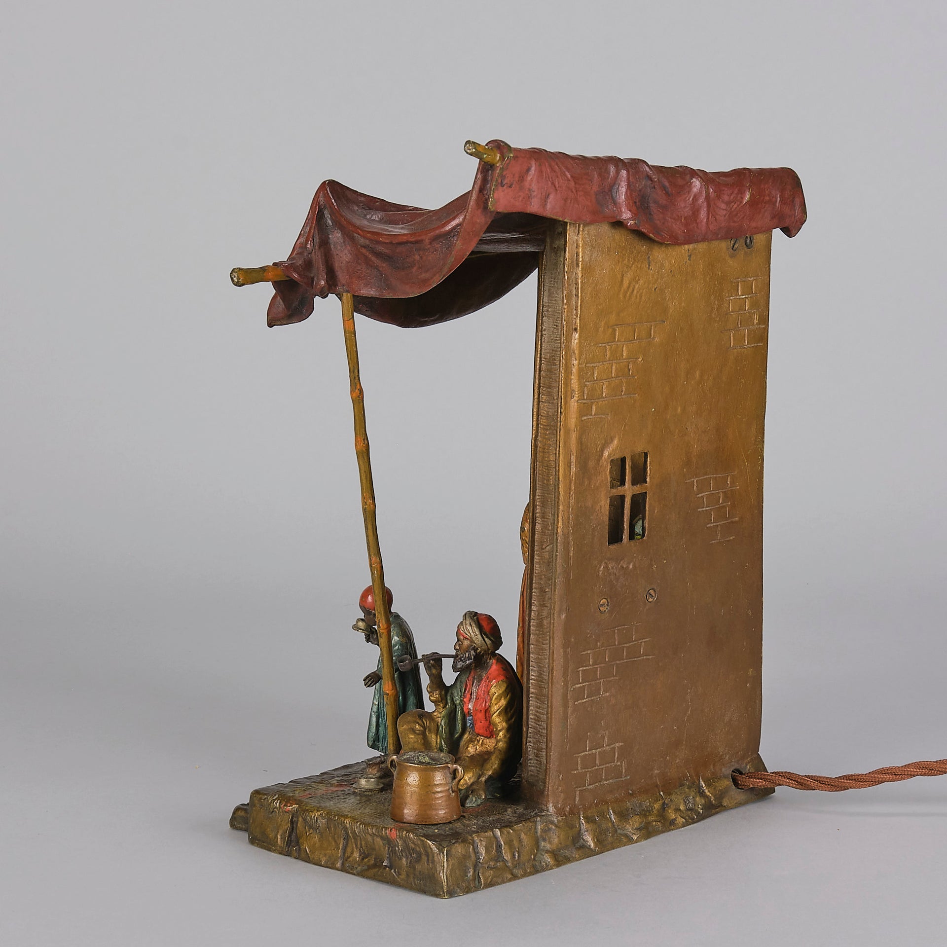 Bergman Lamp - Austrian Bronze Tradesman Lamp - Hickmet Fine Arts 