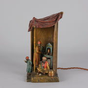 Bergman Lamp - Austrian Bronze Tradesman Lamp - Hickmet Fine Arts 