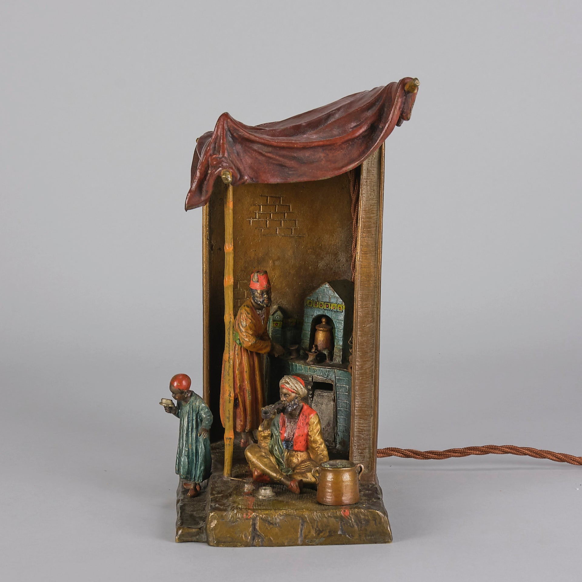 Bergman Lamp - Austrian Bronze Tradesman Lamp - Hickmet Fine Arts 