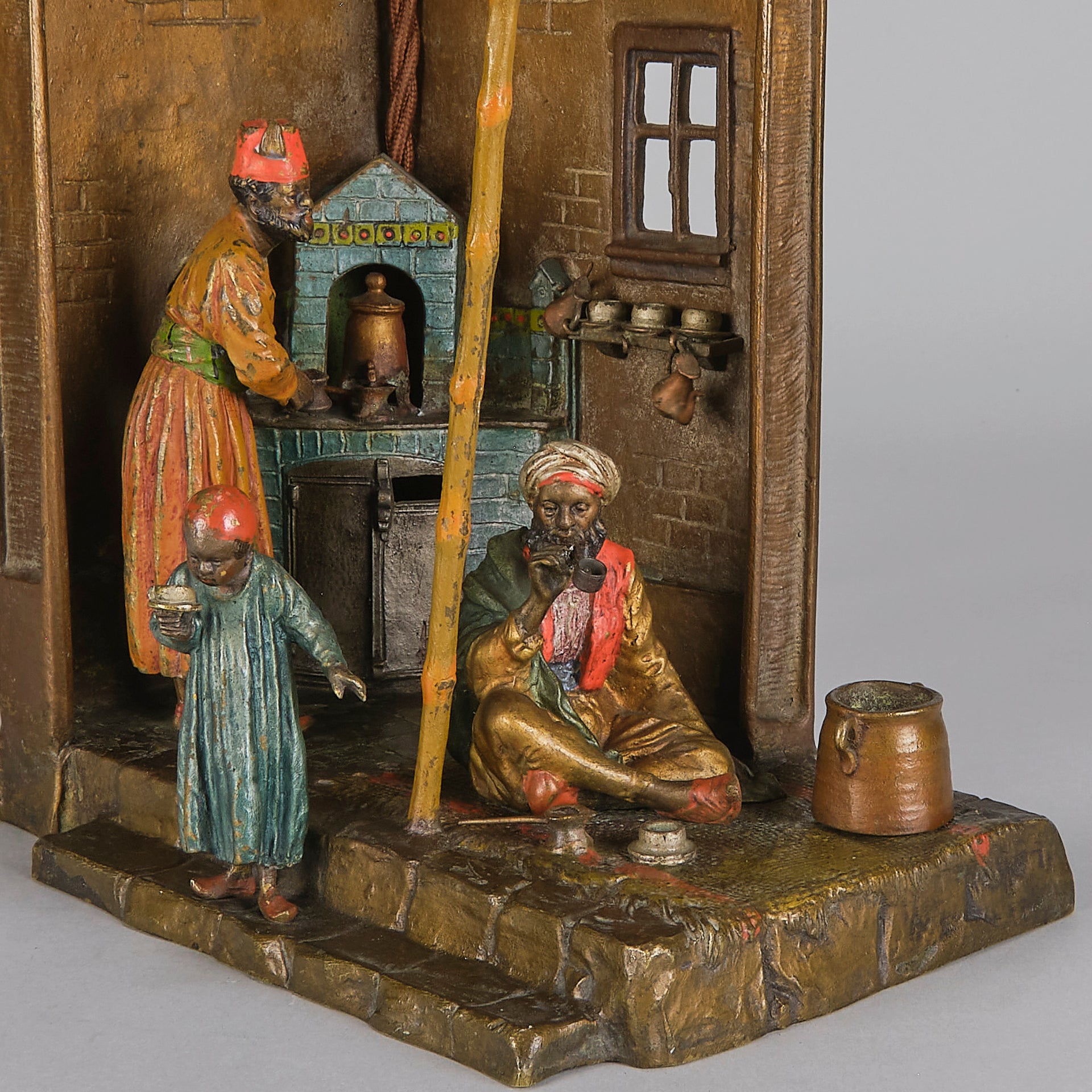 Bergman Lamp - Austrian Bronze Tradesman Lamp - Hickmet Fine Arts 