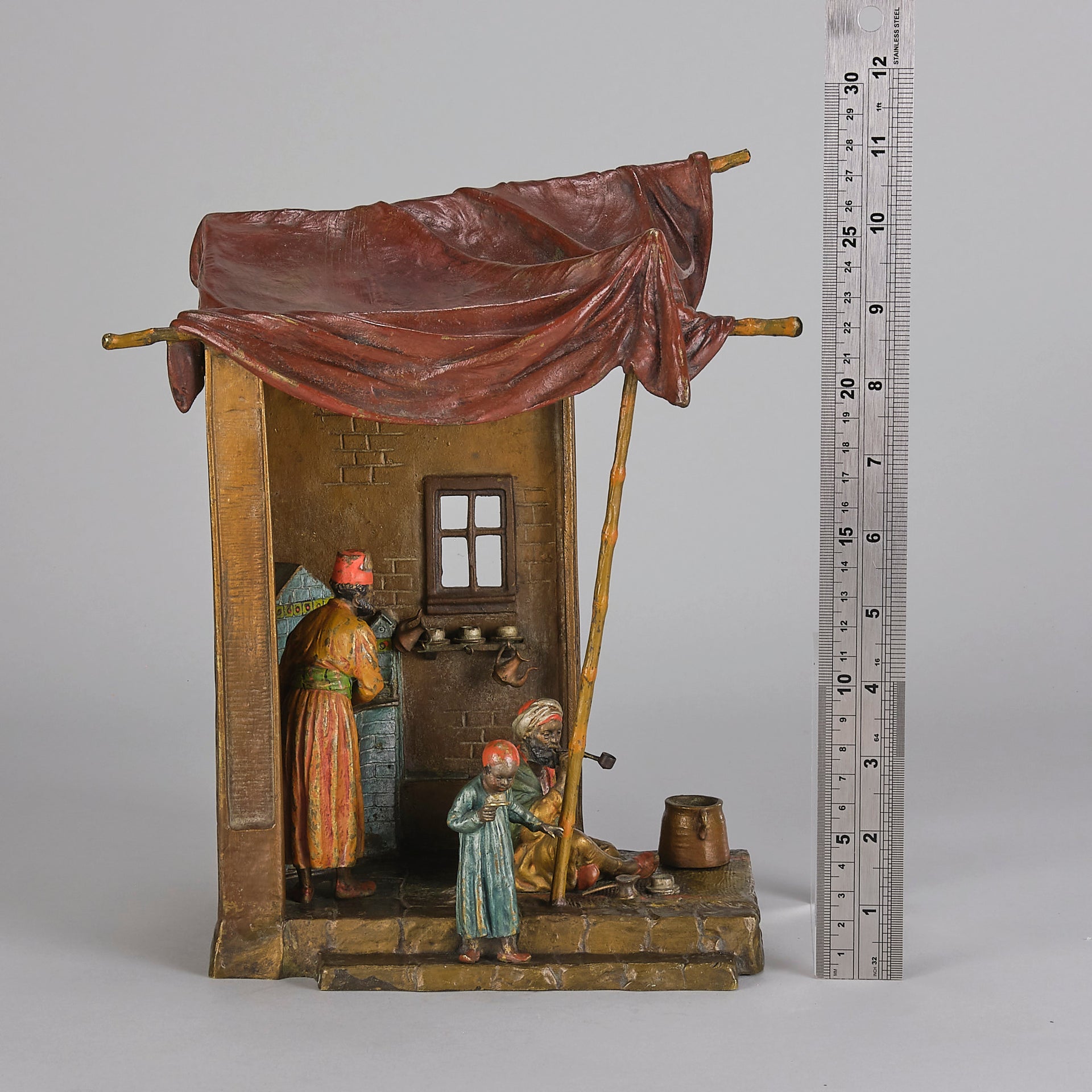 Bergman Lamp - Austrian Bronze Tradesman Lamp - Hickmet Fine Arts 