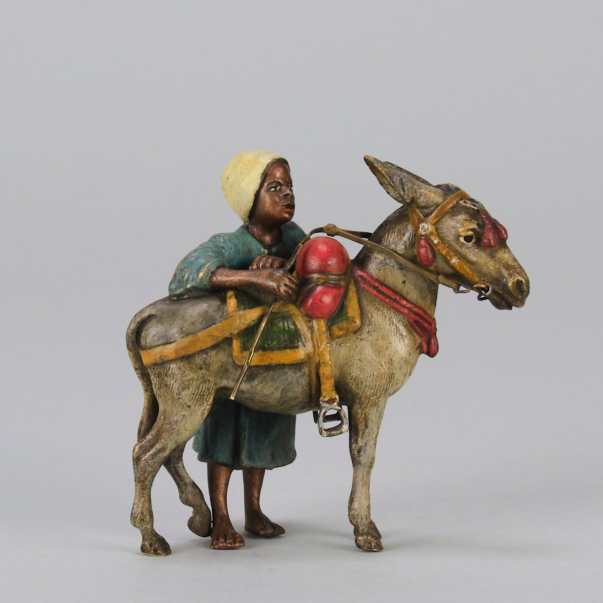 Bergman Tradesman with Donkey - Bergman Bronze - Hickmet Fine Arts