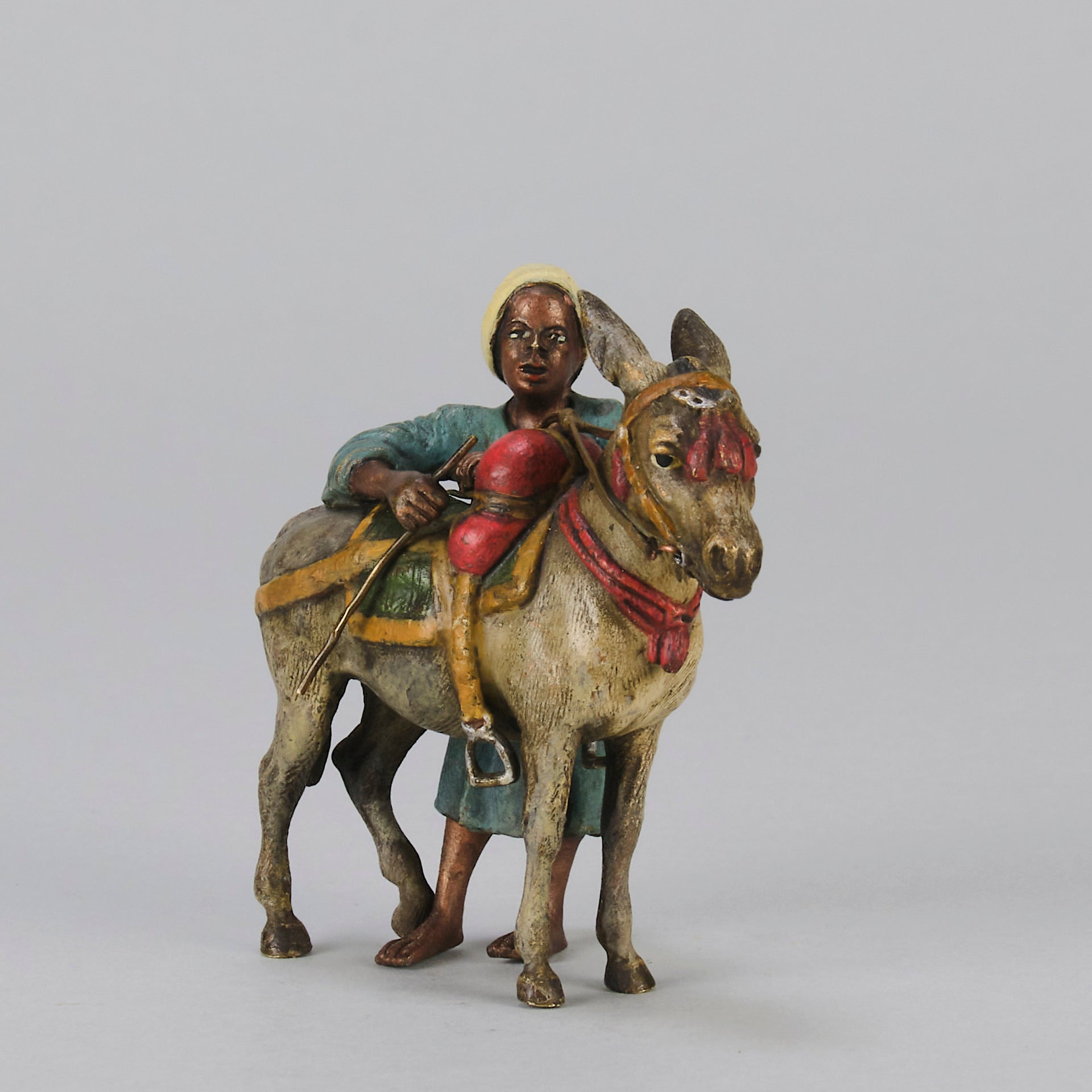 Bergman Tradesman with Donkey - Bergman Bronze - Hickmet Fine Arts