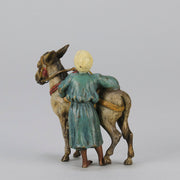 Bergman Tradesman with Donkey - Bergman Bronze - Hickmet Fine Arts