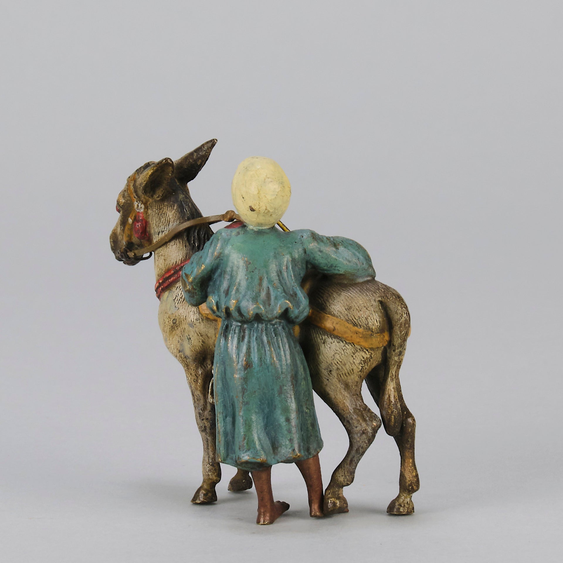 Bergman Tradesman with Donkey - Bergman Bronze - Hickmet Fine Arts