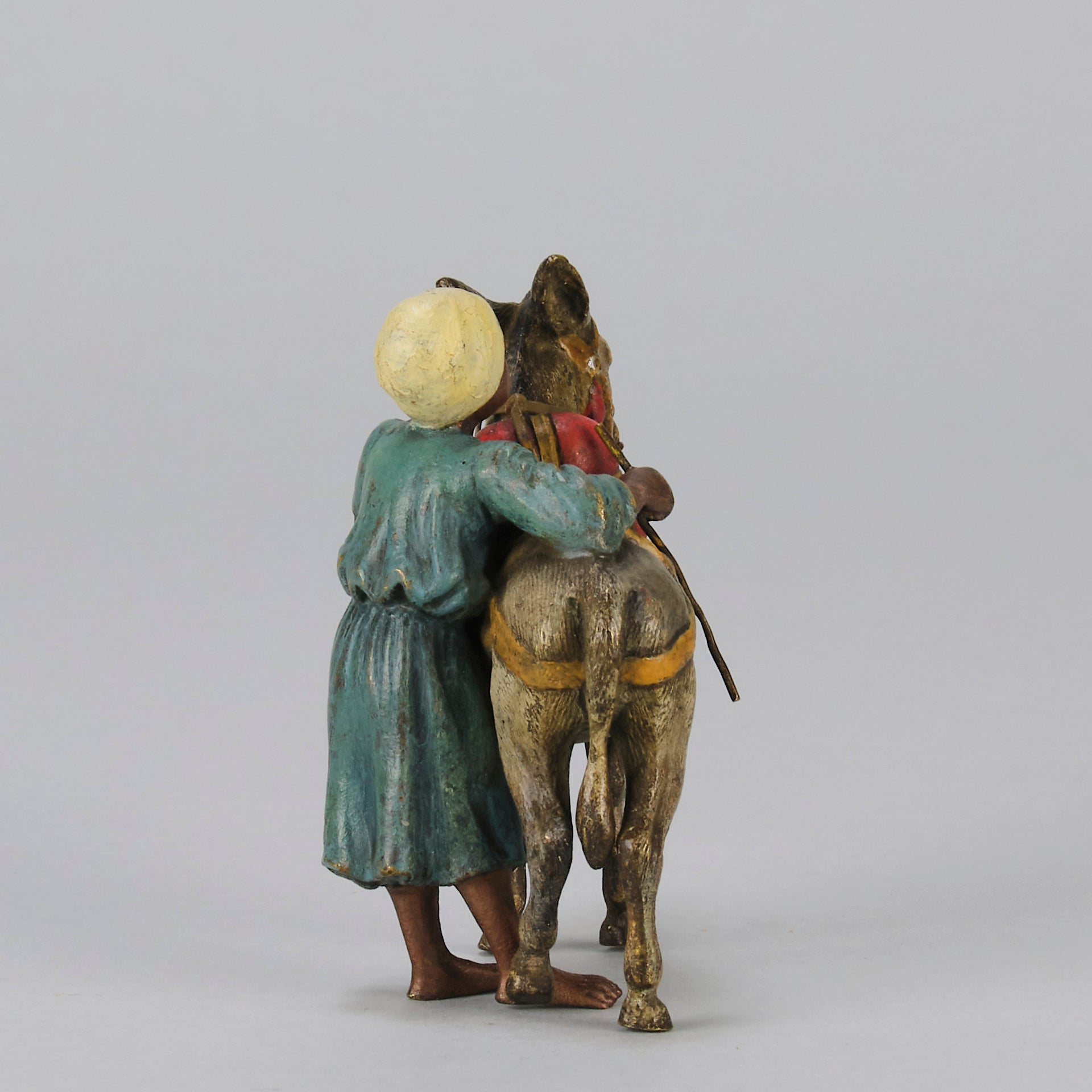 Bergman Tradesman with Donkey - Bergman Bronze - Hickmet Fine Arts
