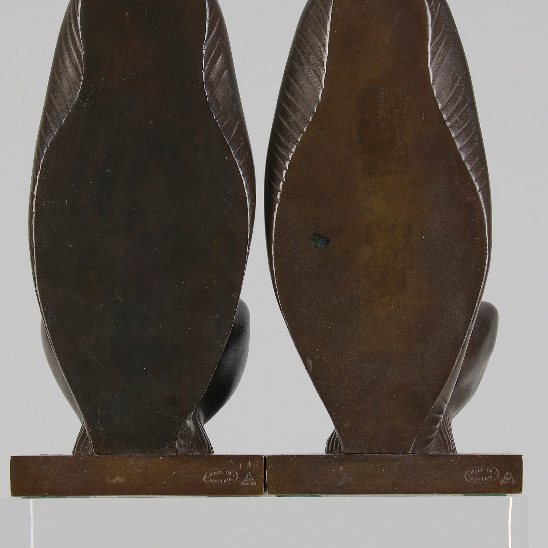 Franz Gruber Bronze - Bronze Squirrel Bookends - Hickmet Fine Arts 