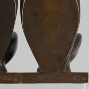 Franz Gruber Bronze - Bronze Squirrel Bookends - Hickmet Fine Arts 