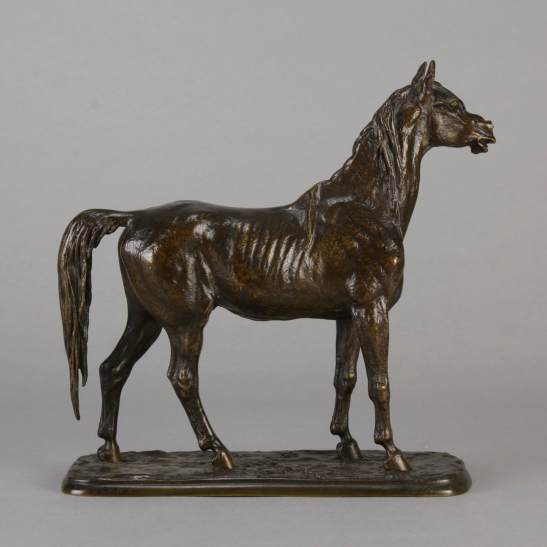 Cheval Debout - Fratin Bronze - Animaliers - Hickmet Fine Arts