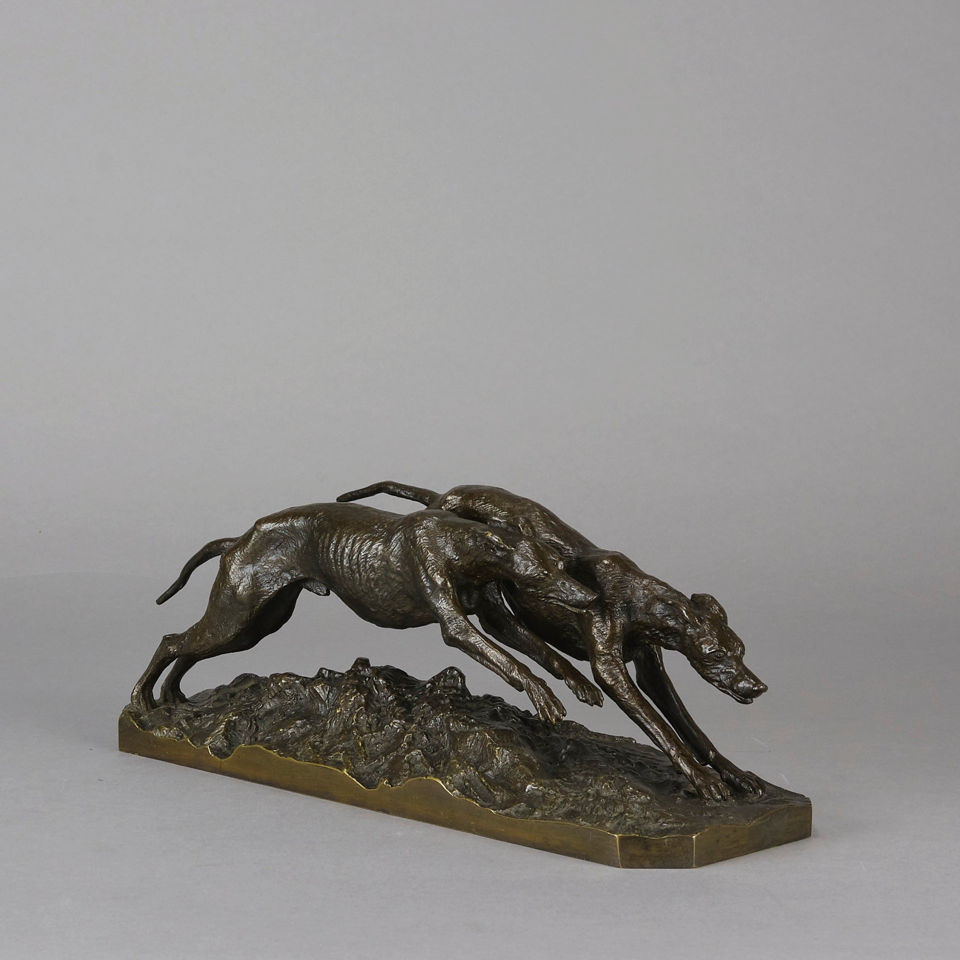 "Lévriers de Course" Christophe Fratin Bronze- Hickmet Fine Arts