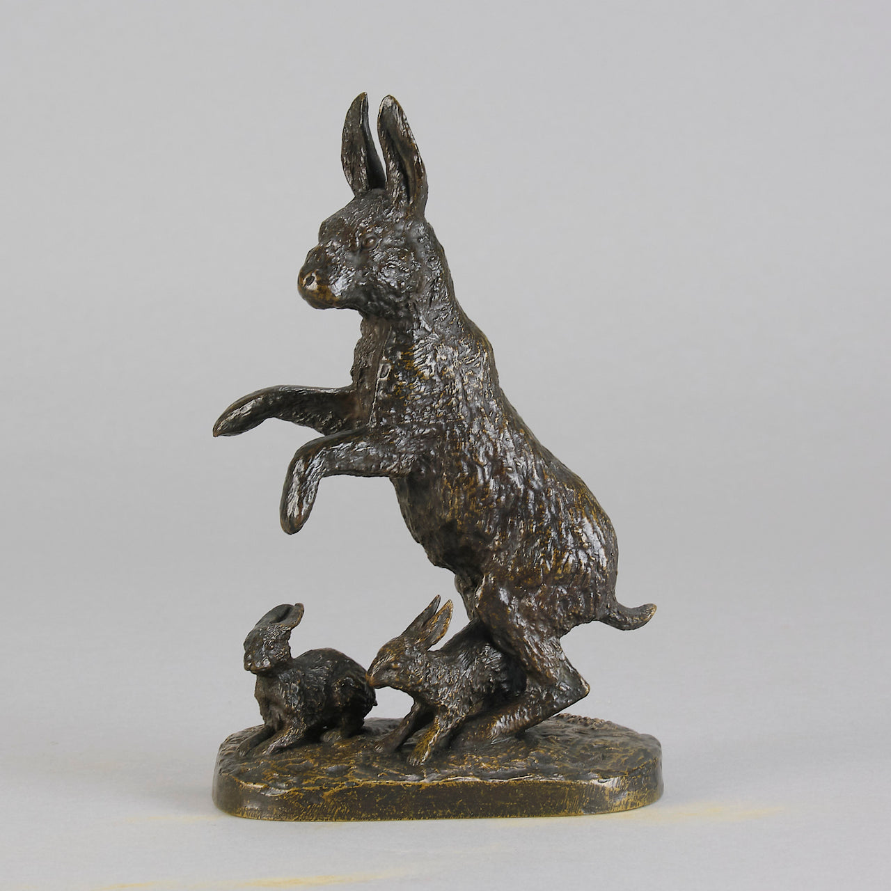 Fratin bronze hares