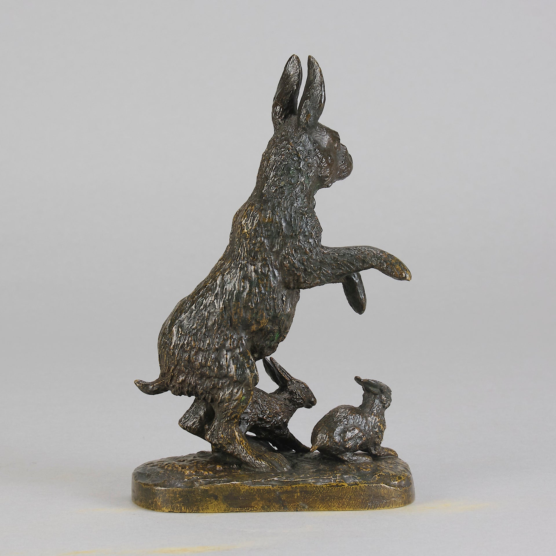 Fratin bronze hares