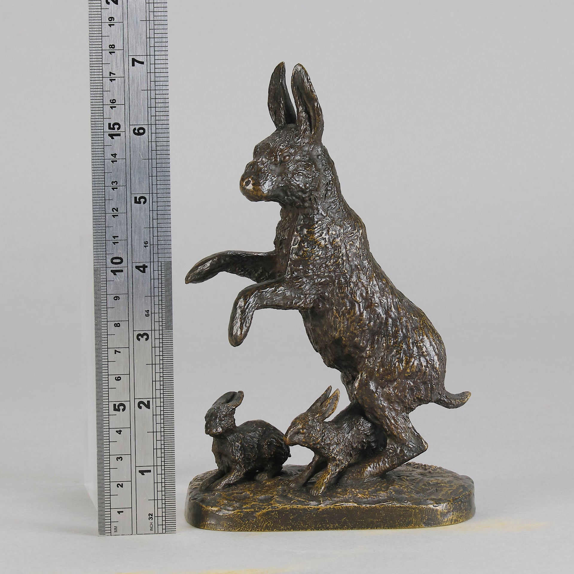 Fratin bronze hares