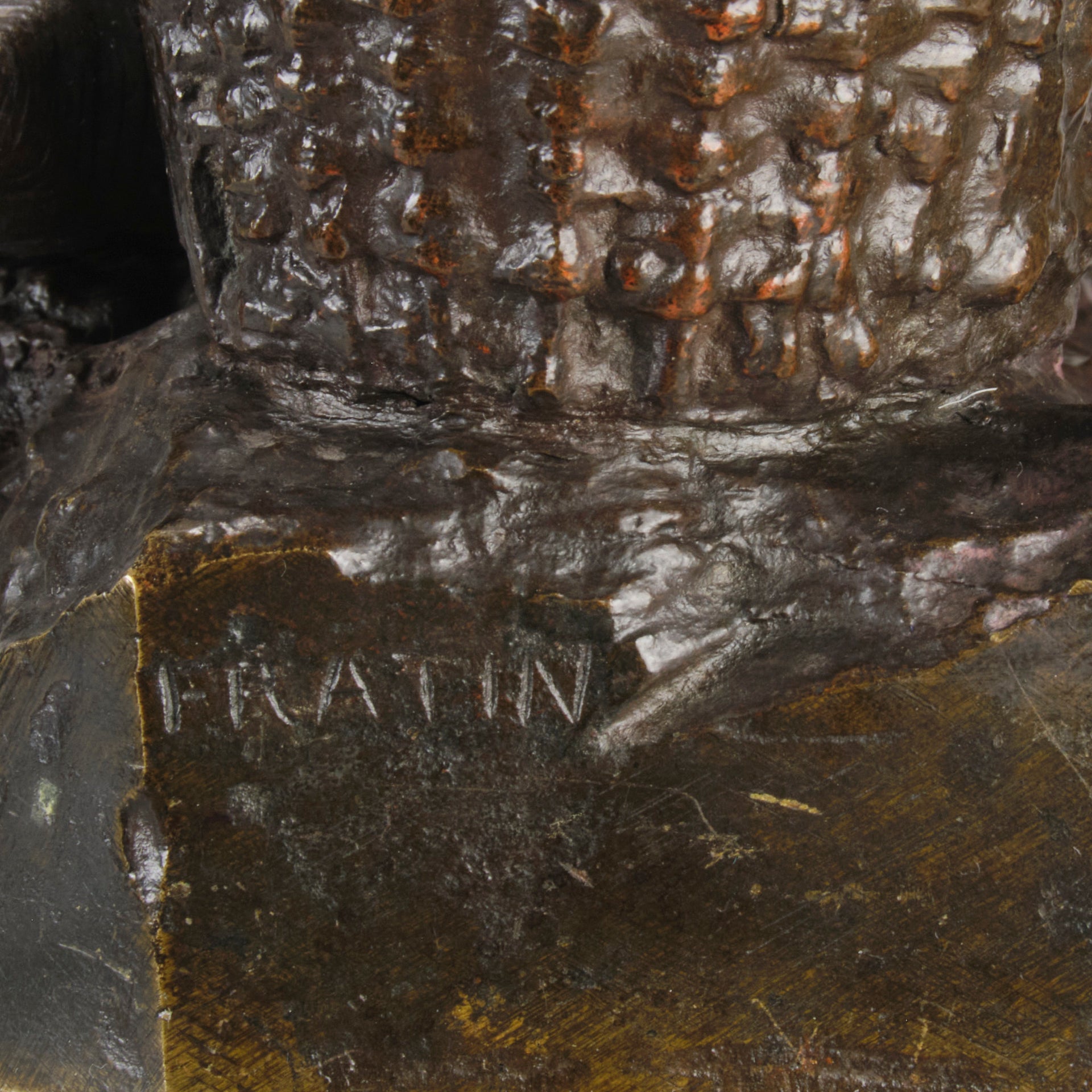 Christophe Fratin Bronze - Singe Avec des Paniers - Hickmet Fine Arts