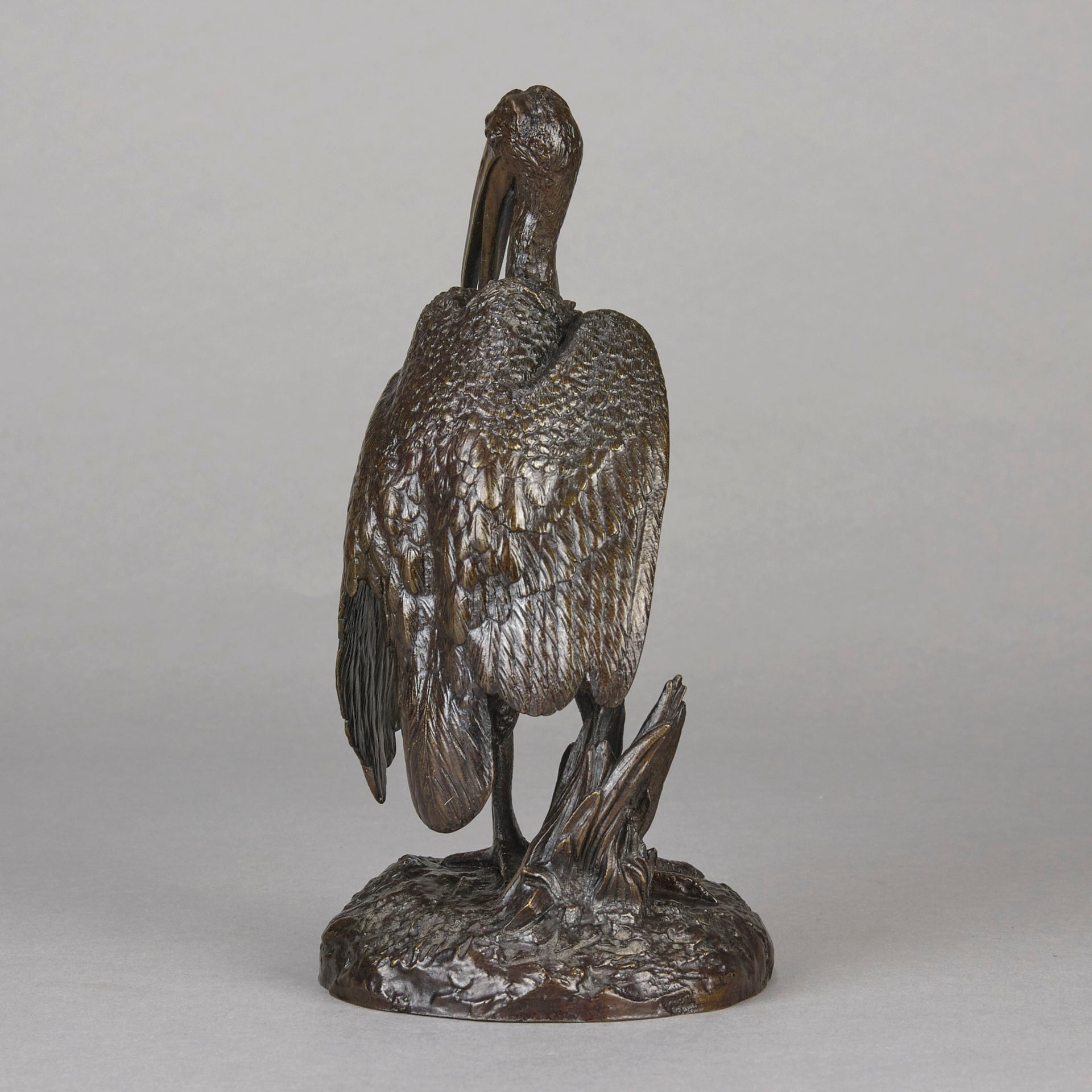 Fratin Stork Cleaning - Fratin Bronze - Animaliers - Hickmet Fine Arts