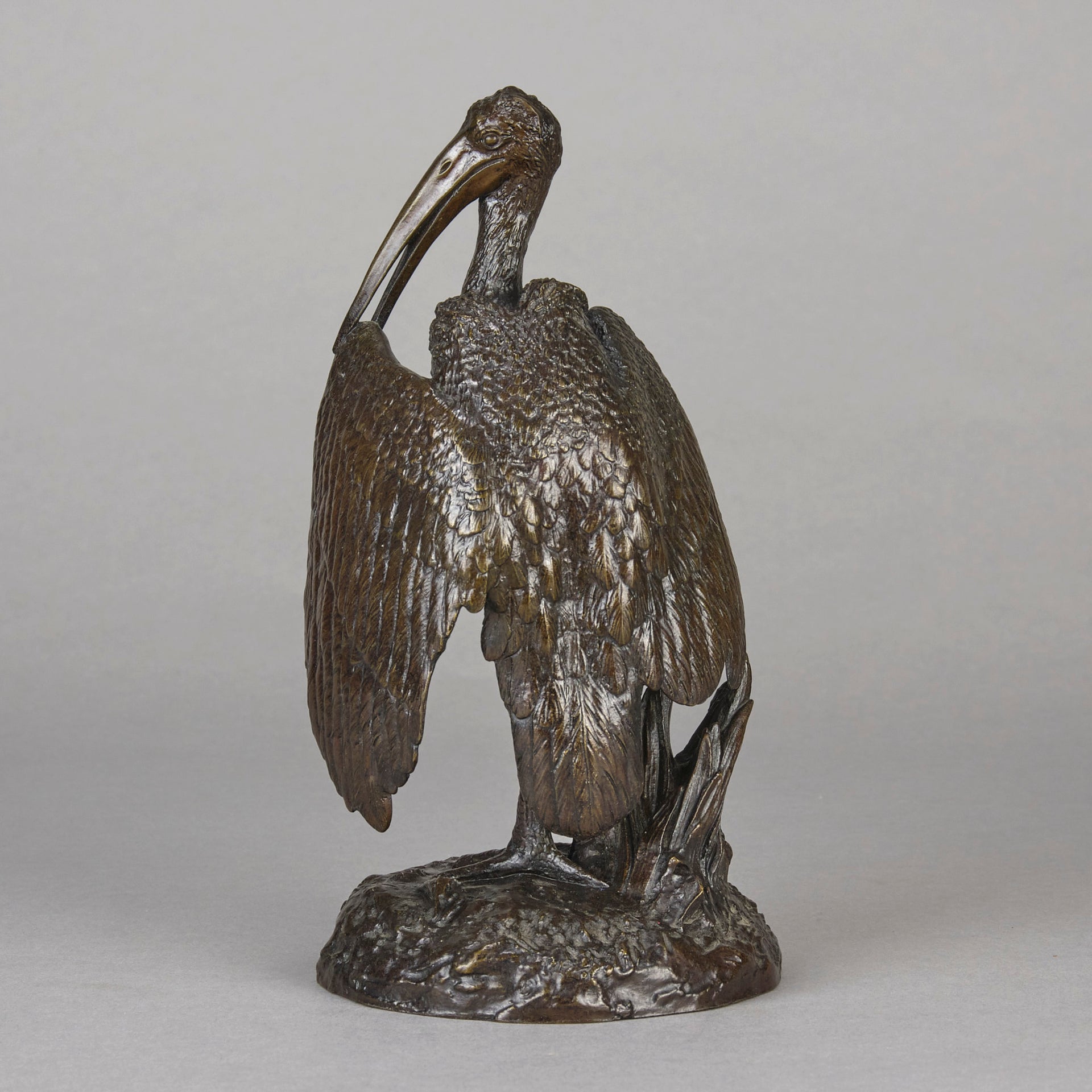 Fratin Stork Cleaning - Fratin Bronze - Animaliers - Hickmet Fine Arts