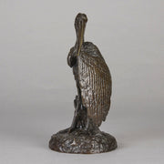 Fratin Stork Cleaning - Fratin Bronze - Animaliers - Hickmet Fine Arts