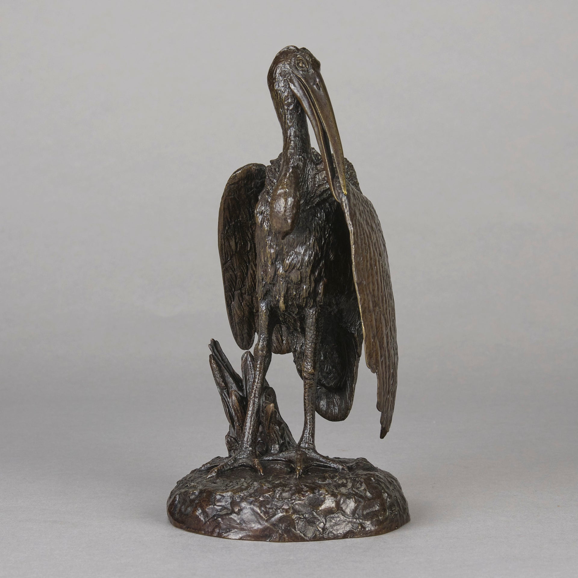 Fratin Stork Cleaning - Fratin Bronze - Animaliers - Hickmet Fine Arts