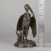 Fratin Stork Cleaning - Fratin Bronze - Animaliers - Hickmet Fine Arts
