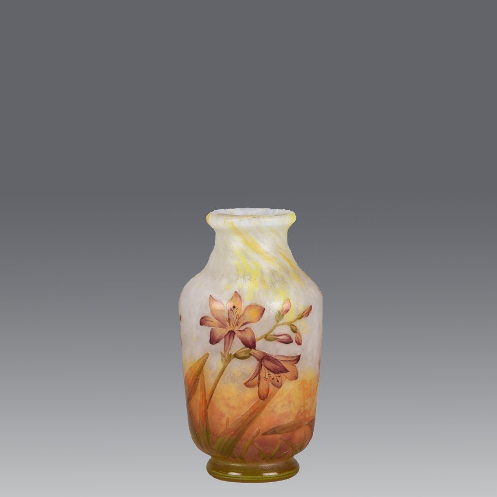 Daum Vase - Daum Freres Flower Vase - Hickmet Fine Arts