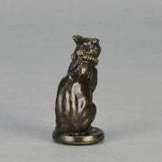 Fremiet Chat Assis - Fremiet Bronze Cat - Hickmet Fine Arts 