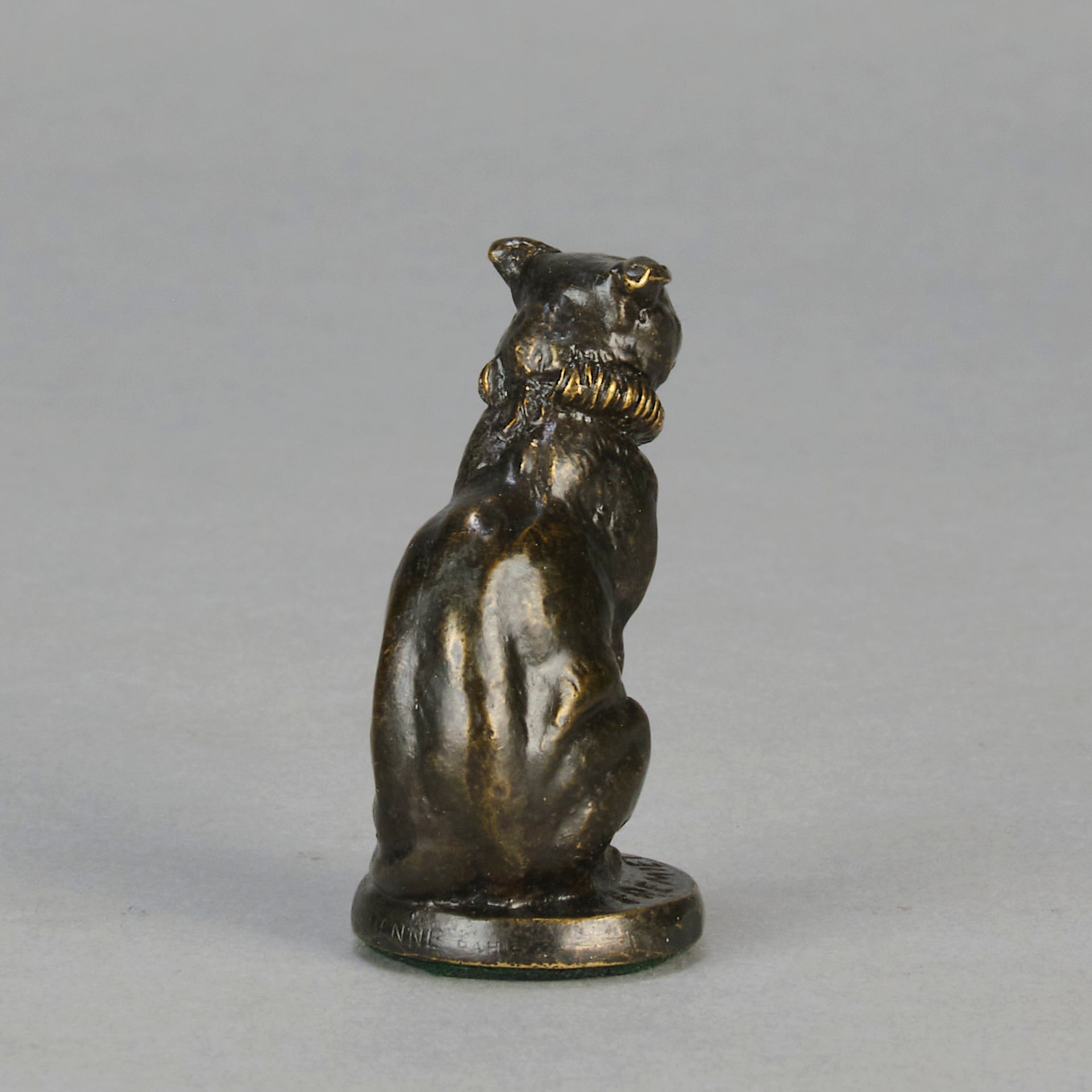 Fremiet Chat Assis - Fremiet Bronze Cat - Hickmet Fine Arts 