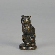 Fremiet Chat Assis - Fremiet Bronze Cat - Hickmet Fine Arts 