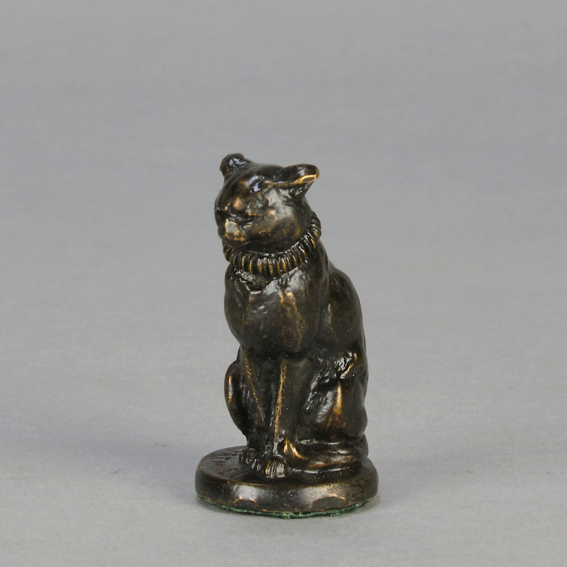 Fremiet Chat Assis - Fremiet Bronze Cat - Hickmet Fine Arts 