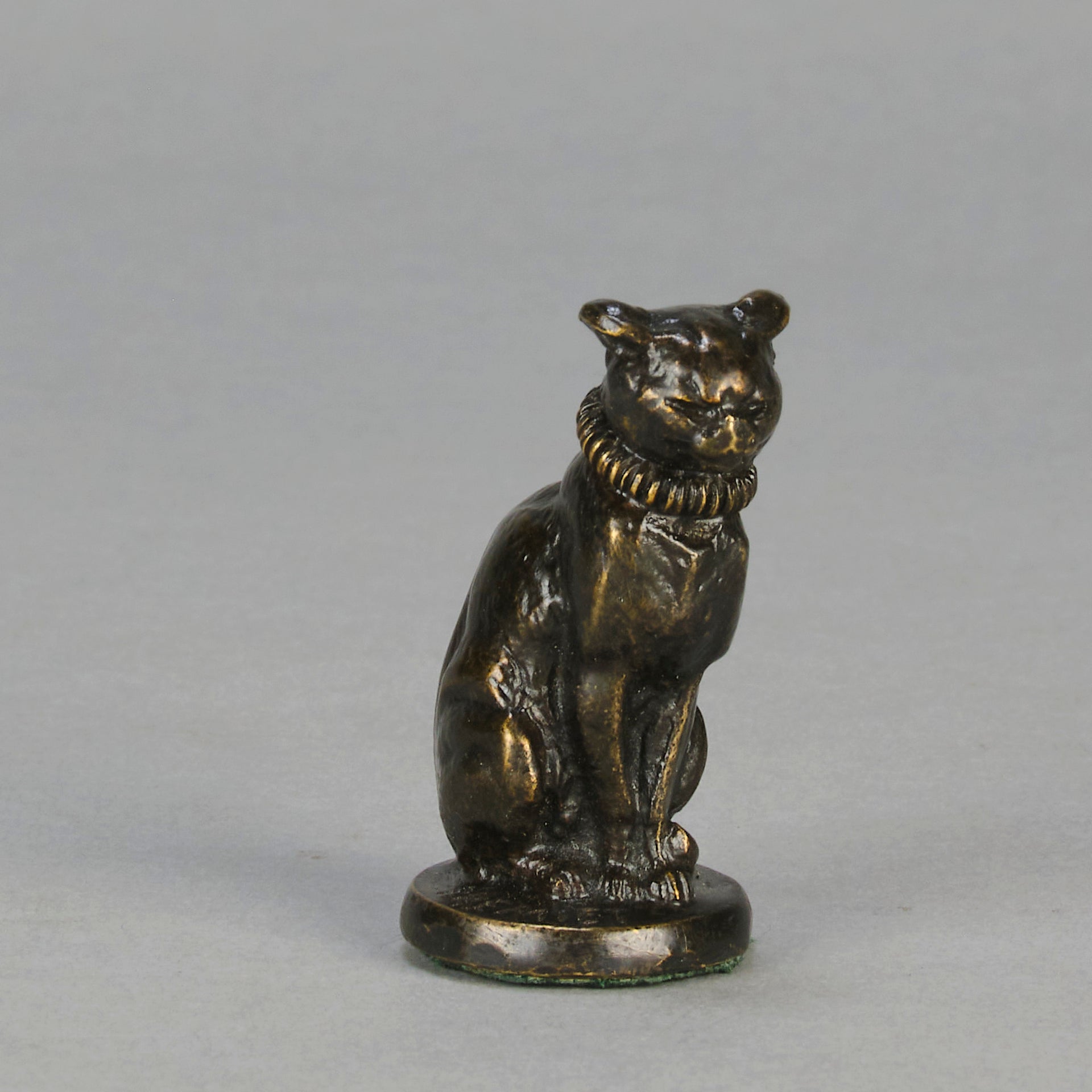 Fremiet Chat Assis - Fremiet Bronze Cat - Hickmet Fine Arts 