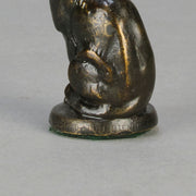 Fremiet Chat Assis - Fremiet Bronze Cat - Hickmet Fine Arts 