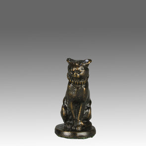 Fremiet Chat Assis - Fremiet Bronze Cat - Hickmet Fine Arts 