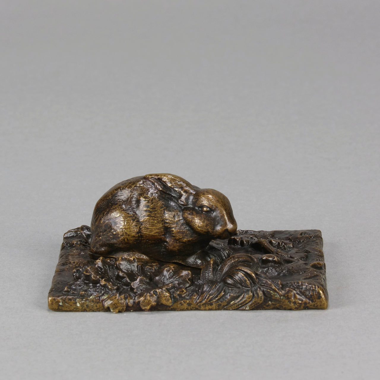 French Bronze - Animalier Bronze Rabbit - Hickmet Fine Arts 