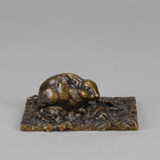 French Bronze - Animalier Bronze Rabbit - Hickmet Fine Arts 