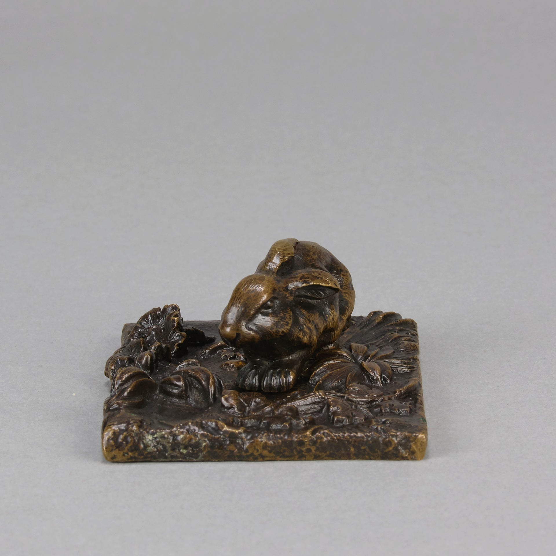 French Bronze - Animalier Bronze Rabbit - Hickmet Fine Arts 