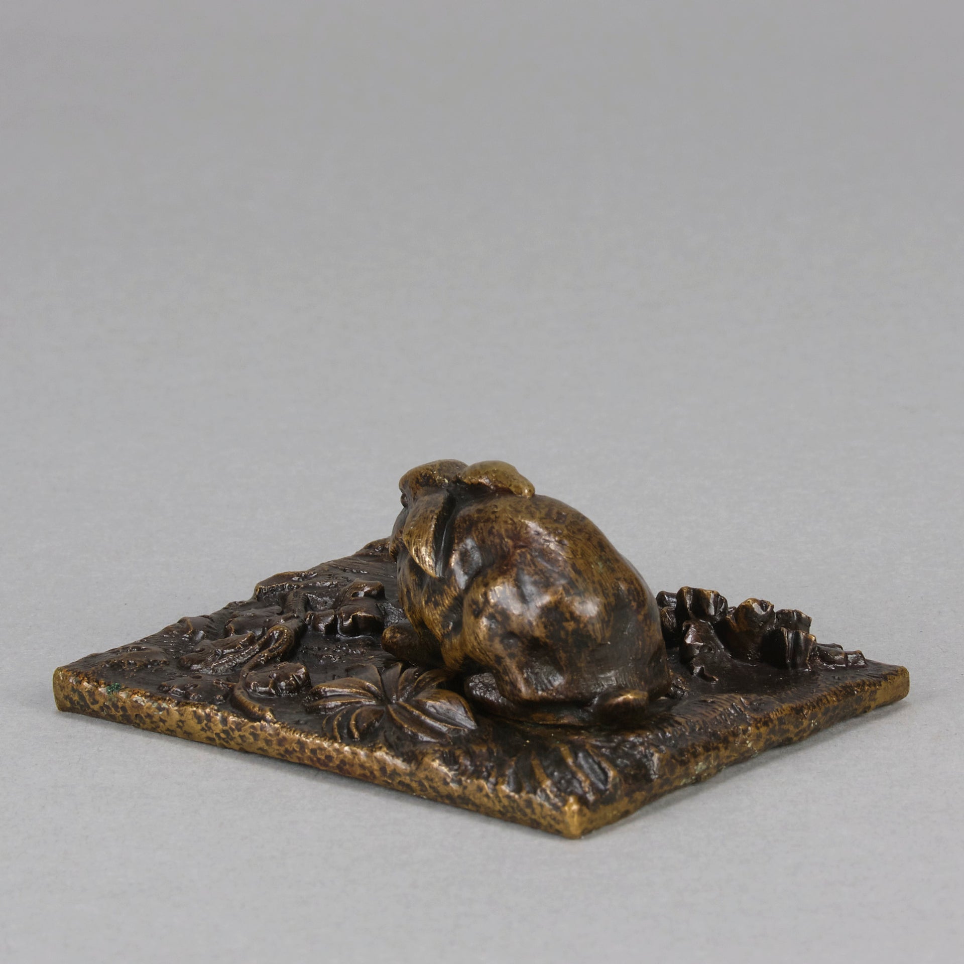 French Bronze - Animalier Bronze Rabbit - Hickmet Fine Arts 