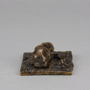 French Bronze - Animalier Bronze Rabbit - Hickmet Fine Arts 
