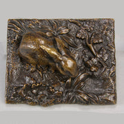 French Bronze - Animalier Bronze Rabbit - Hickmet Fine Arts 